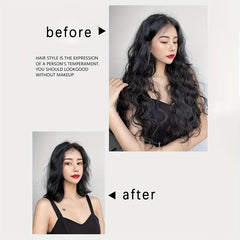 Long Curly Hair Pieces Synthetic Clip In Hair Extensions Natural Look