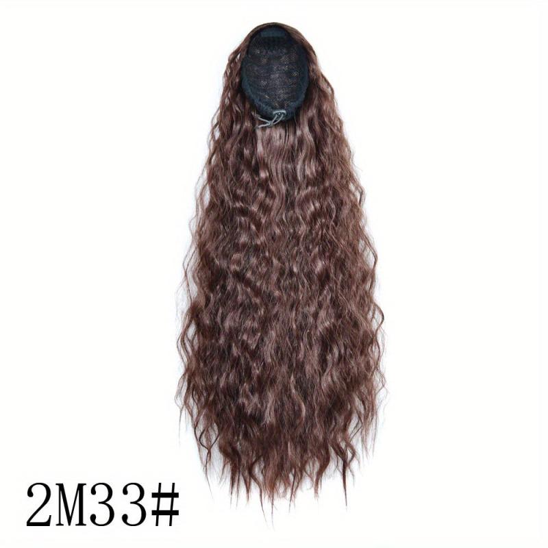 Long Curly Ponytail Extensions Synthetic Clip In Hair