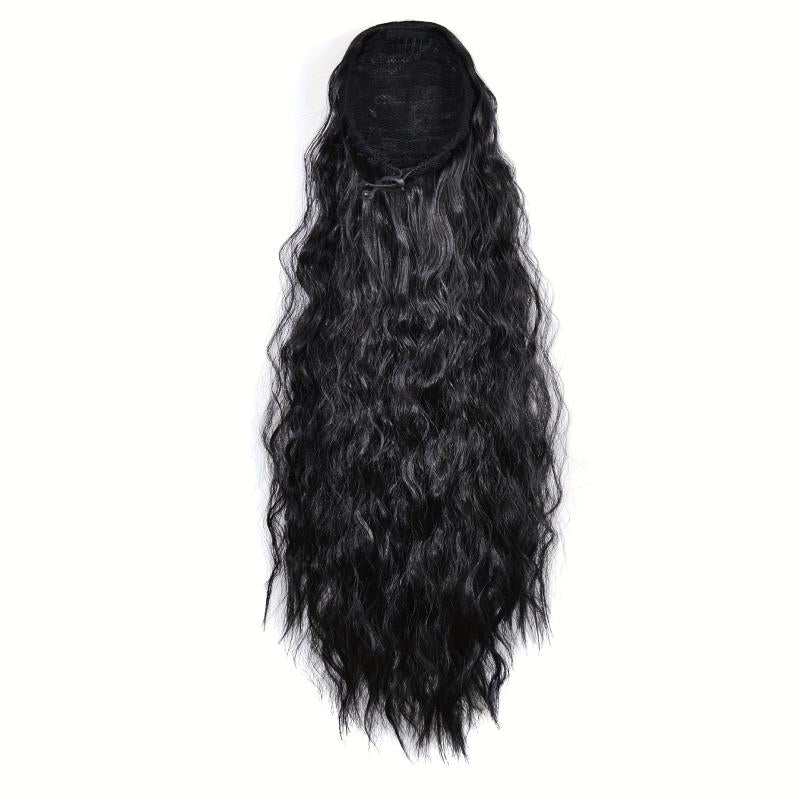Long Curly Ponytail Extensions Synthetic Clip In Hair