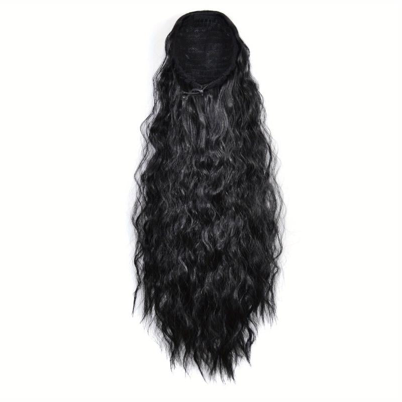 Long Curly Ponytail Extensions Synthetic Clip In Hair