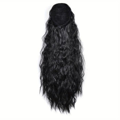 Long Curly Ponytail Extensions Synthetic Clip In Hair
