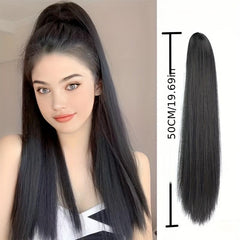 Claw Ponytail Long Straight Ponytail Extensions