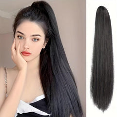 Claw Ponytail Long Straight Ponytail Extensions