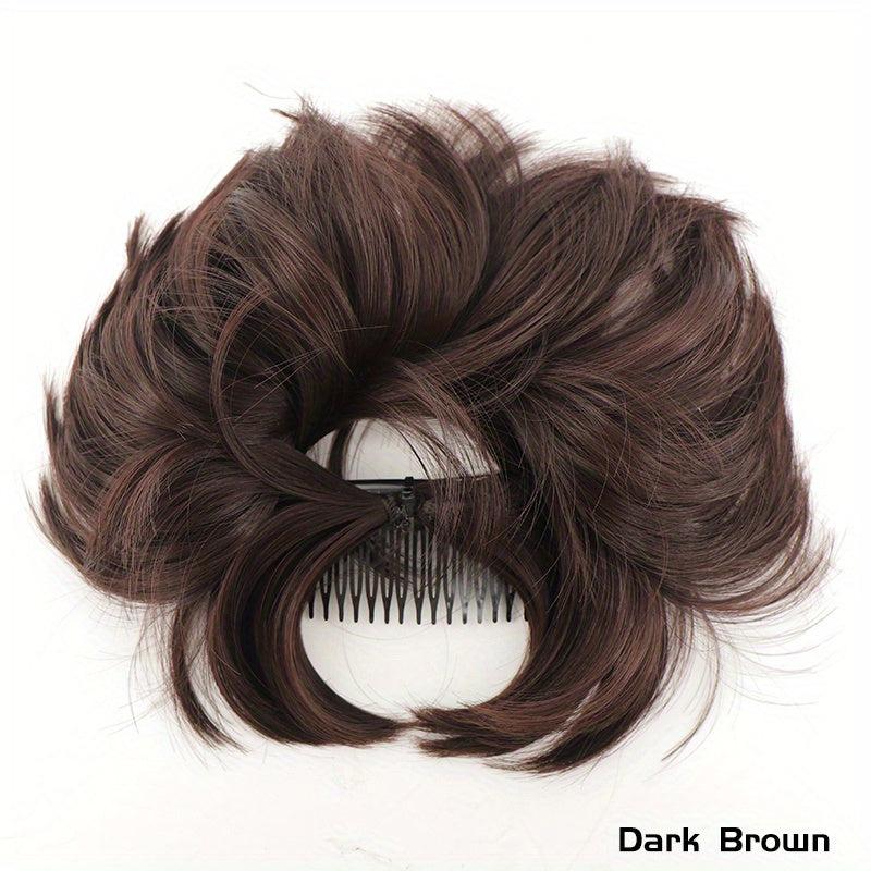 Synthetic Messy Hair Bun Comb Clip-In Hair Extensions