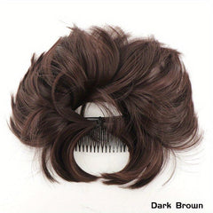 Synthetic Messy Hair Bun Comb Clip-In Hair Extensions