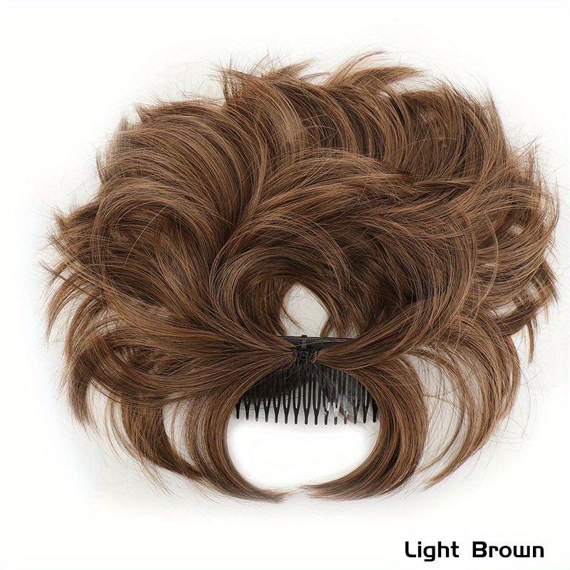 Synthetic Messy Hair Bun Comb Clip-In Hair Extensions