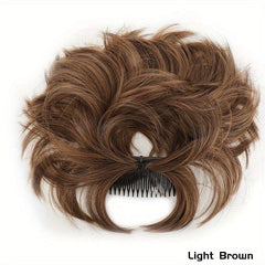 Synthetic Messy Hair Bun Comb Clip-In Hair Extensions