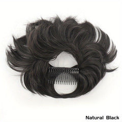 Synthetic Messy Hair Bun Comb Clip-In Hair Extensions