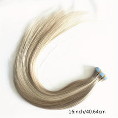 20pcs Long Highlight Human Hair Tape In Hair Extensions for Daily Use