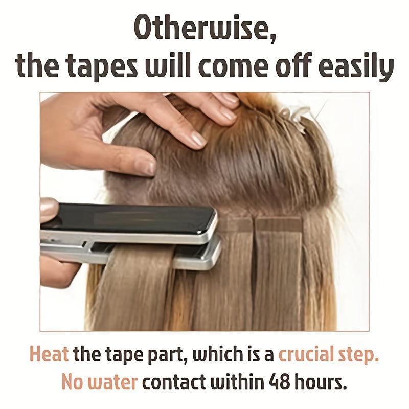 20pcs Long Highlight Human Hair Tape In Hair Extensions for Daily Use