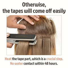 20pcs Long Highlight Human Hair Tape In Hair Extensions for Daily Use