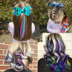 Long Curly Hair Pieces Synthetic Clip In Hair Extensions