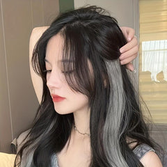 Long Curly Hair Pieces Synthetic Clip In Hair Extensions