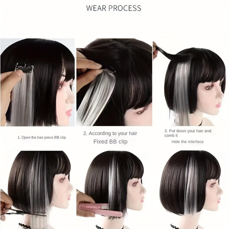 Long Curly Hair Pieces Synthetic Clip In Hair Extensions