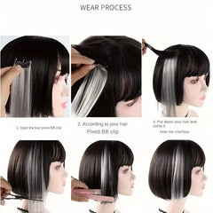 Long Curly Hair Pieces Synthetic Clip In Hair Extensions