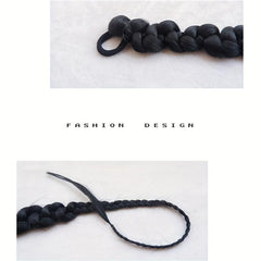 66cm Elastic Scrunchie Ponytail Extension Synthetic Braid Hair Accessory
