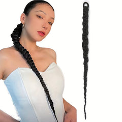66cm Elastic Scrunchie Ponytail Extension Synthetic Braid Hair Accessory