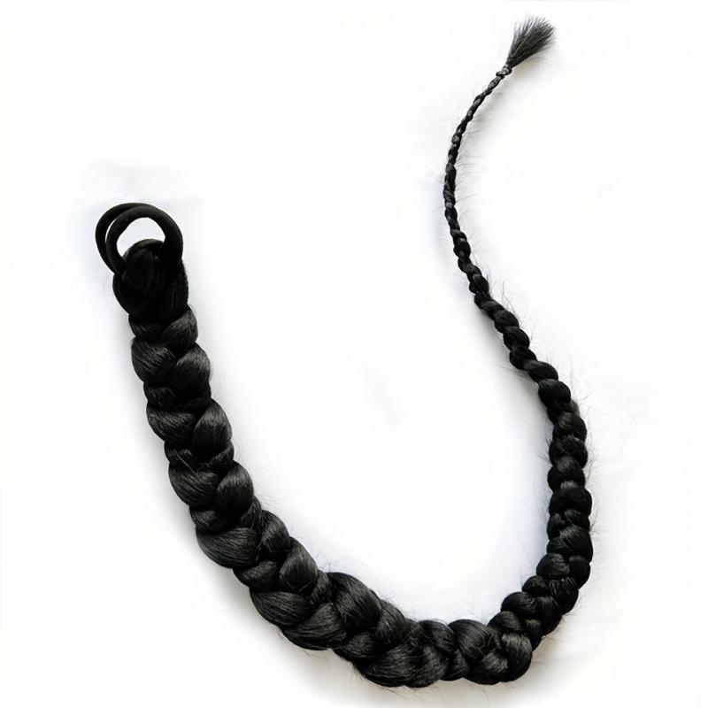 66cm Elastic Scrunchie Ponytail Extension Synthetic Braid Hair Accessory