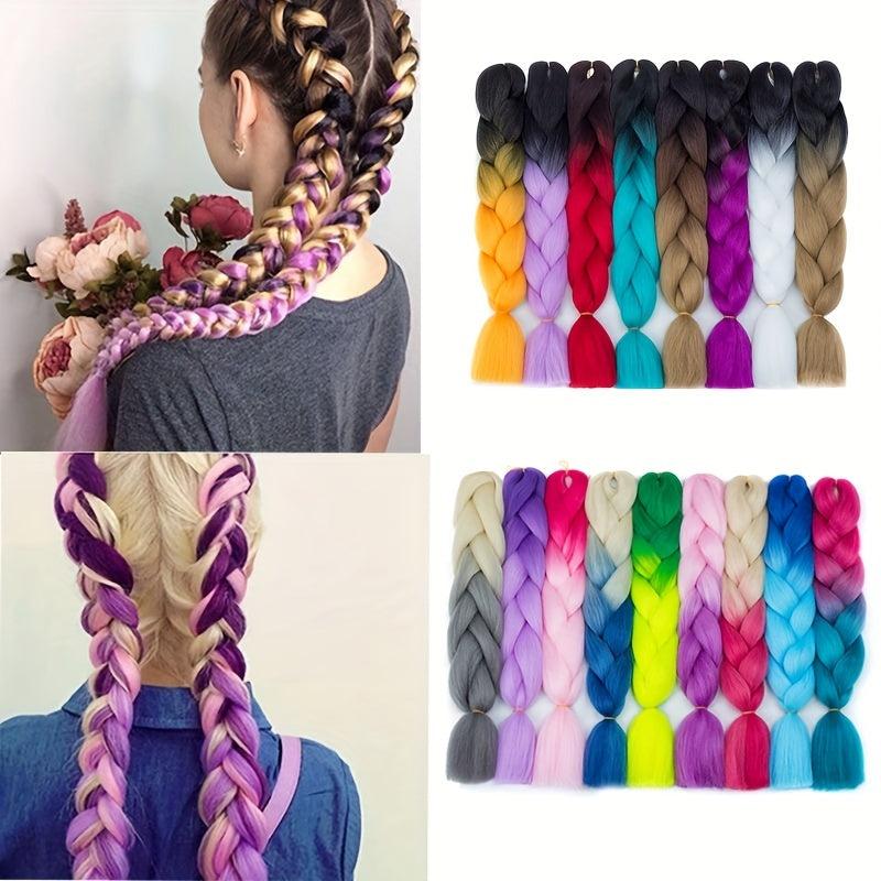 Ombre Jumbo Braid Hair Extension Synthetic Twist Crochet Braids