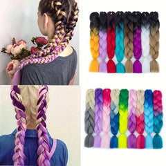 Ombre Jumbo Braid Hair Extension Synthetic Twist Crochet Braids
