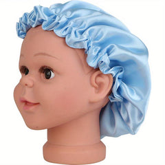 Satin Sleep Cap Bonnet Soft Comfortable Solid Color