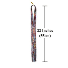 5pcs Sparkle Hair Tinsel Kit Rainbow Colored Strands Party Laser Hair