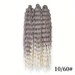 3pcs Long Curly Twist Crochet Hair Extensions Synthetic Fiber Water Wav