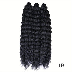 3pcs Long Curly Twist Crochet Hair Extensions Synthetic Fiber Water Wav