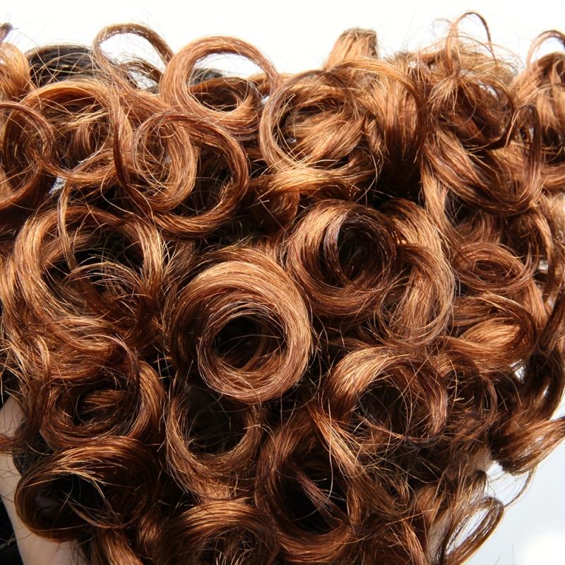 6 Pcs Brazilian Human Hair Weave Bundles Curly Hair Extensions