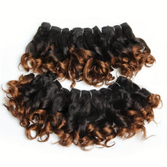 6 Pcs Brazilian Human Hair Weave Bundles Curly Hair Extensions