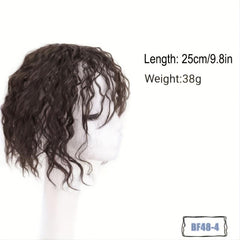 Short Curly Hair Topper Synthetic Hairpiece Add Hair Volume