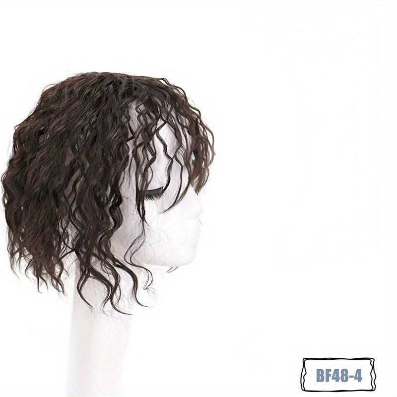 Short Curly Hair Topper Synthetic Hairpiece Add Hair Volume