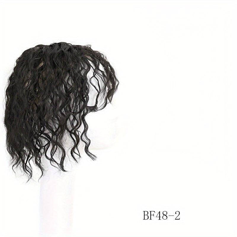 Short Curly Hair Topper Synthetic Hairpiece Add Hair Volume