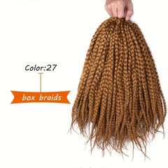 Short Box Braids Crochet Hair Durable Synthetic Extensions 30