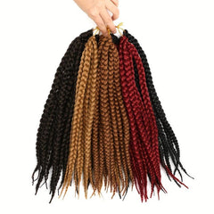 Short Box Braids Crochet Hair Durable Synthetic Extensions 30