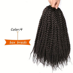 Short Box Braids Crochet Hair Durable Synthetic Extensions 30