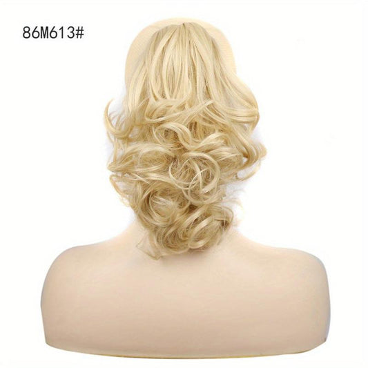 Wavy Claw Ponytail Hair Extensions Chestnut Brown 4AH27 30 3