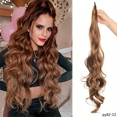 Long Curly Ponytail 81 Body Wave Synthetic Hair Extensions