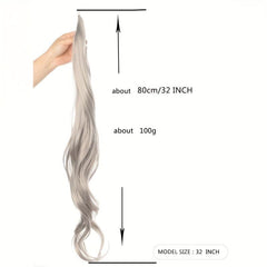 Long Curly Ponytail 81 Body Wave Synthetic Hair Extensions