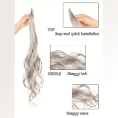 Long Curly Ponytail 81 Body Wave Synthetic Hair Extensions