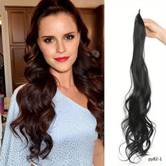 Long Curly Ponytail 81 Body Wave Synthetic Hair Extensions