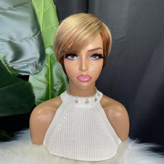 Short Pixie Wig with Bangs - Stylish & Versatile for Any Occasion