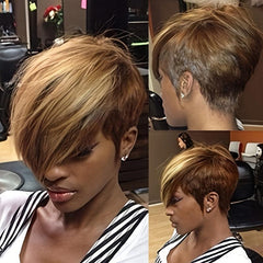 Short Pixie Wig with Bangs - Stylish & Versatile for Any Occasion