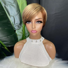 Short Pixie Wig with Bangs - Stylish & Versatile for Any Occasion