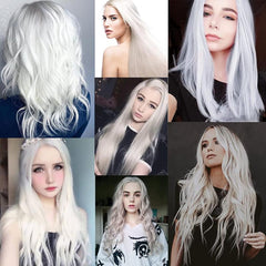 10PCS Colored Hair Extensions Straight Clip In Hairpieces for Women Girls