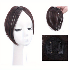 Natural Clip in Topper with Bangs - Hair Replacement Piece