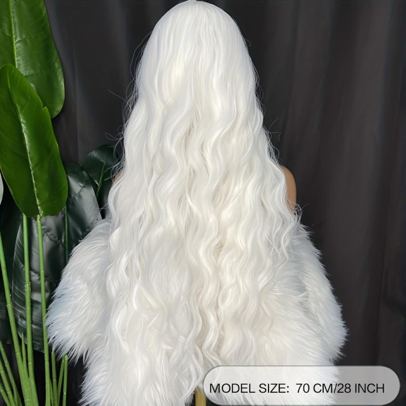 Long Wavy Lace Front Wig Synthetic Middle Part Wig for Women