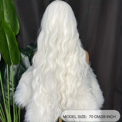 Long Wavy Lace Front Wig Synthetic Middle Part Wig for Women