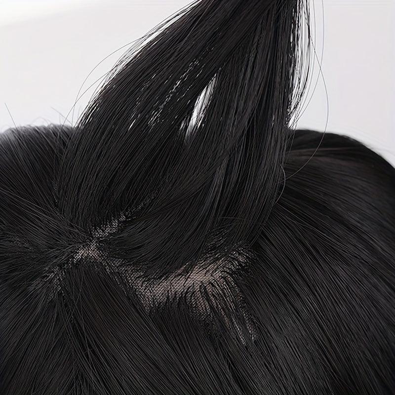 Natural Look Straight Hair Topper With Bangs for Daily Use