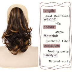 Long Curly Claw Ponytail Synthetic Clip In Hair Extensions